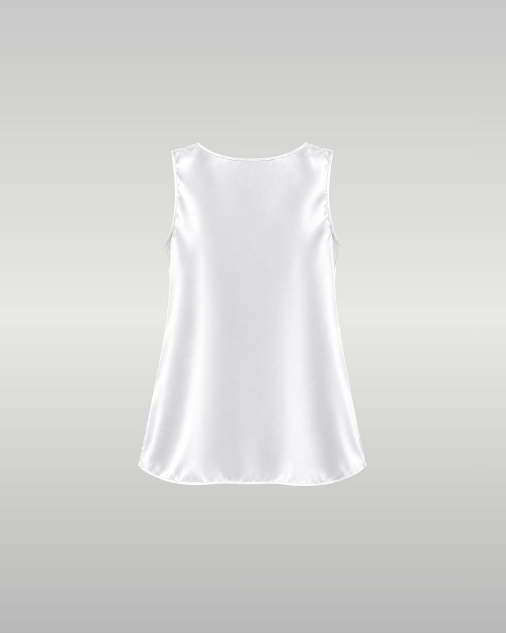 Signature Silk Tank - White