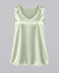 Signature Silk Tank - Sage Green
