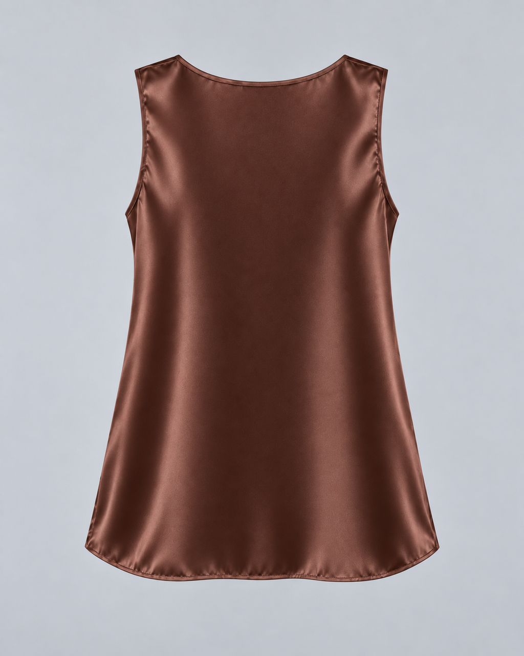 Signature Silk Tank - Chocolate