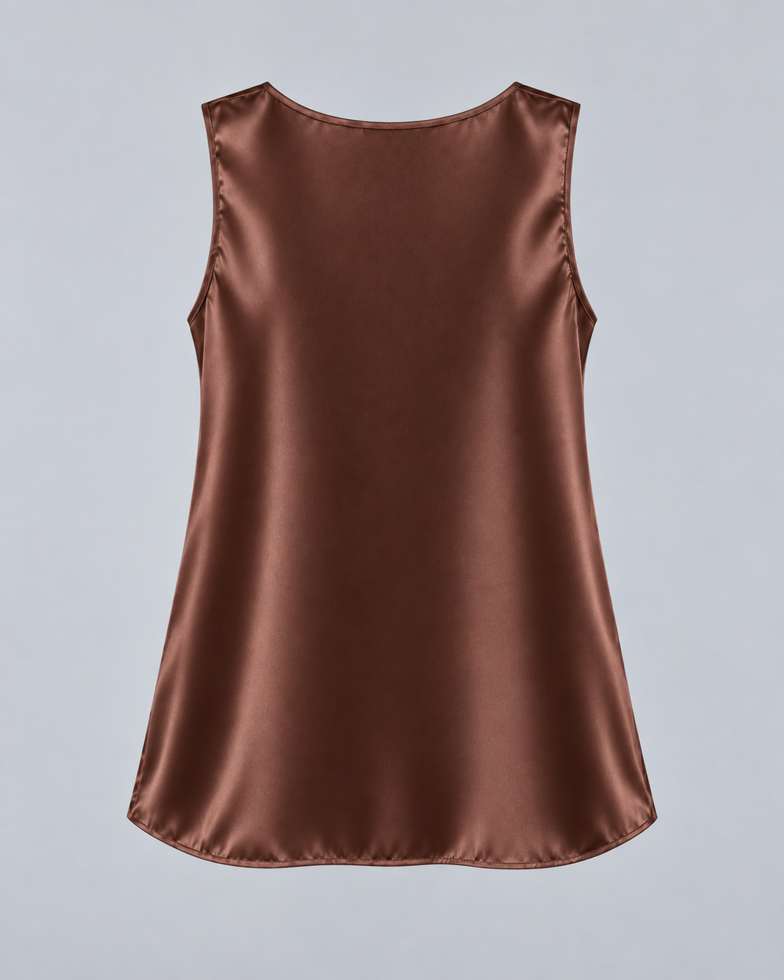 Signature Silk Tank - Chocolate