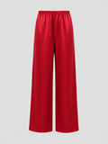 Signature Silk Pants - Red