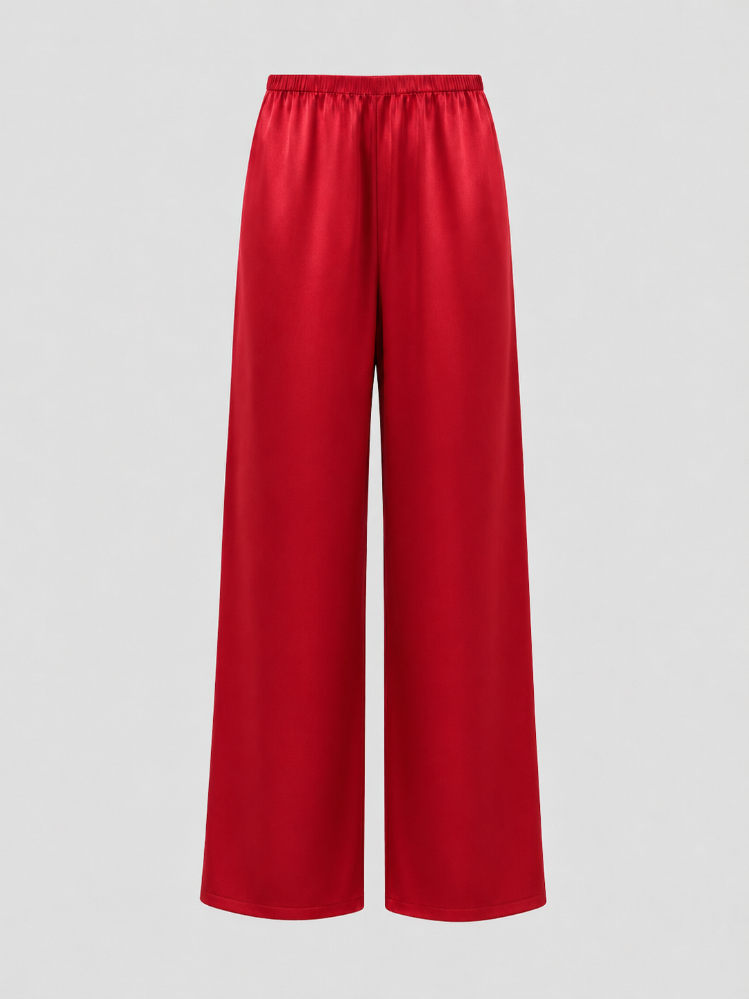Signature Silk Pants - Red