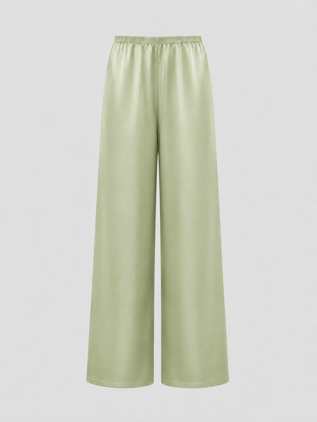 Signature Silk Pants - Sage Green
