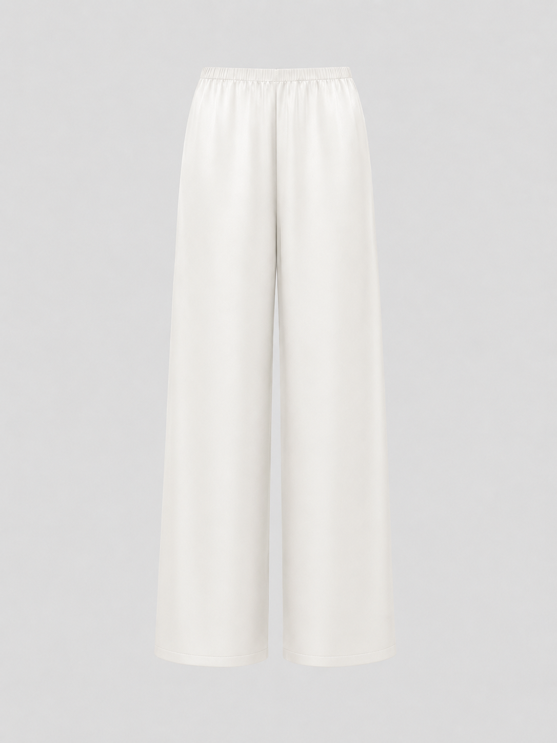Signature Silk Pants - White