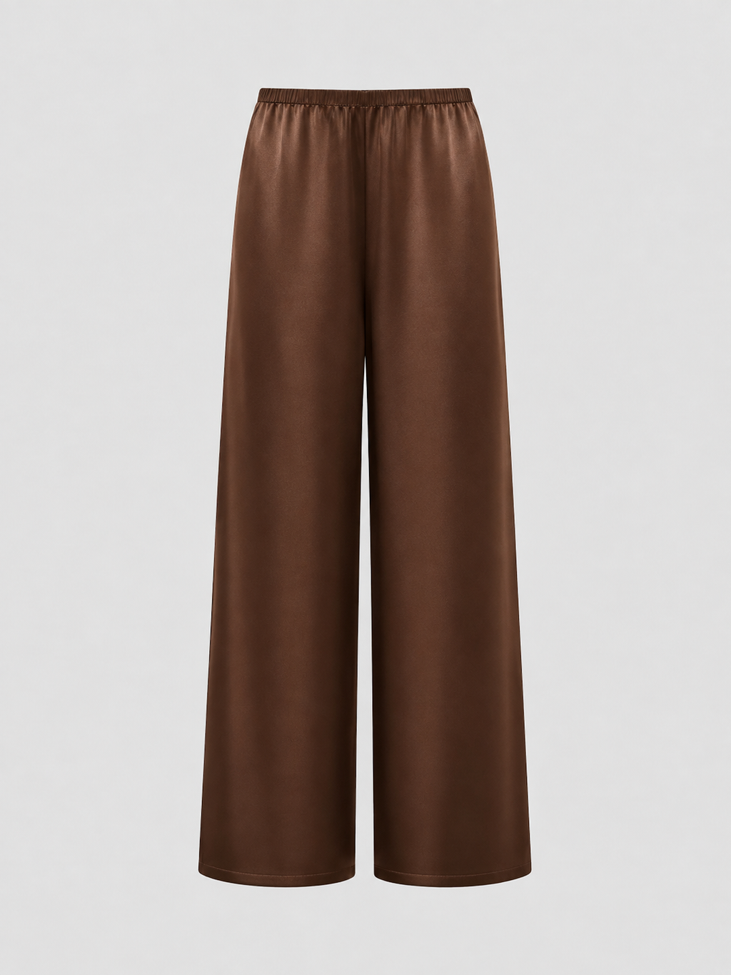 Signature Silk Pants - Chocolate