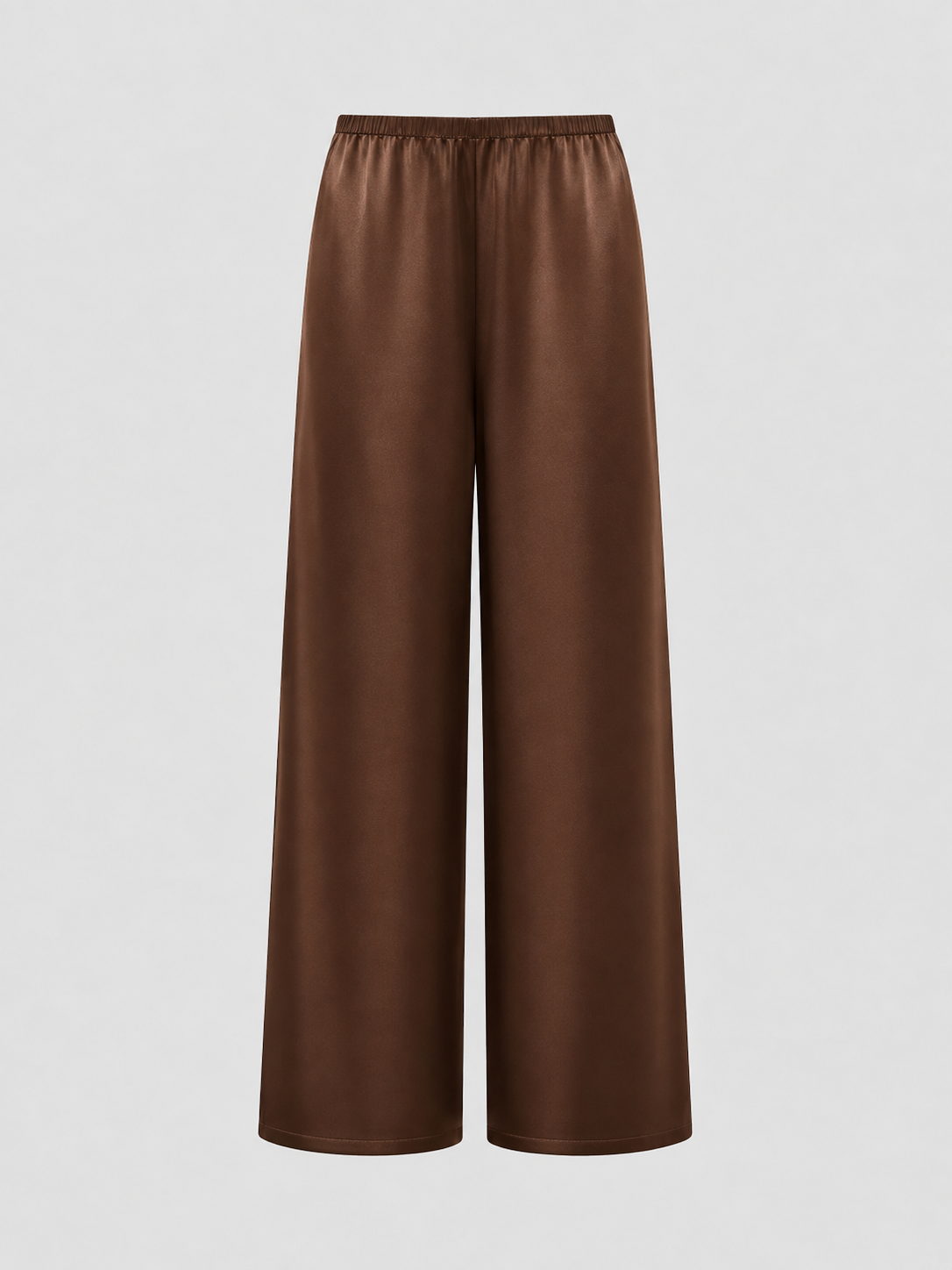 Signature Silk Pants - Chocolate