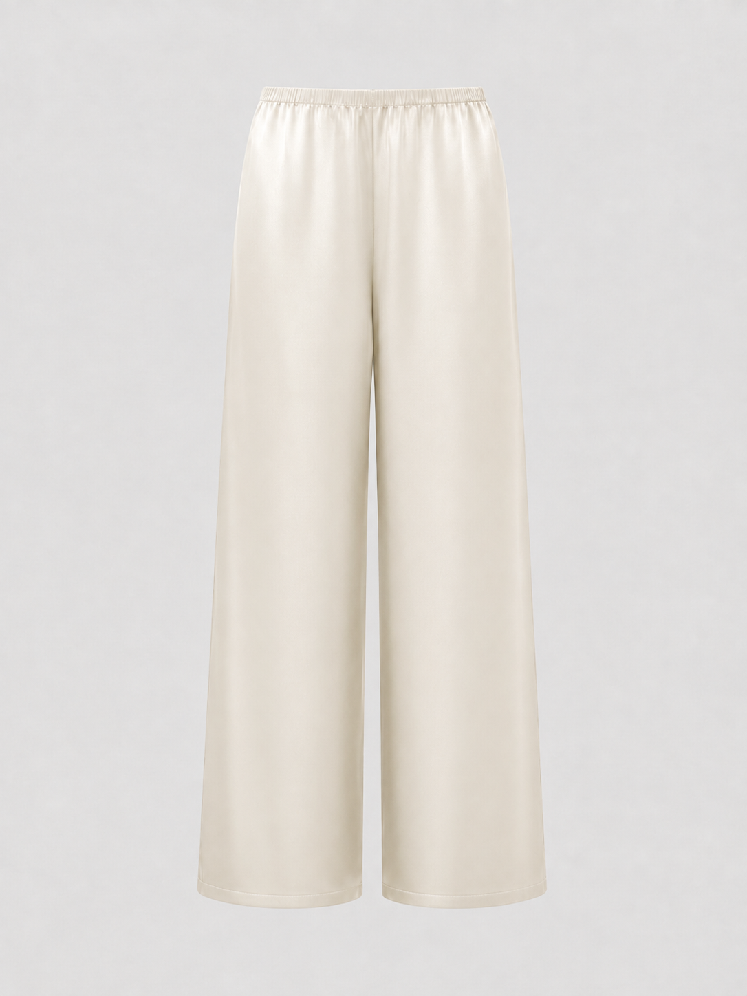 Signature Silk Pants - Pearl White