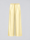 Signature Silk Pants - Butter Yellow