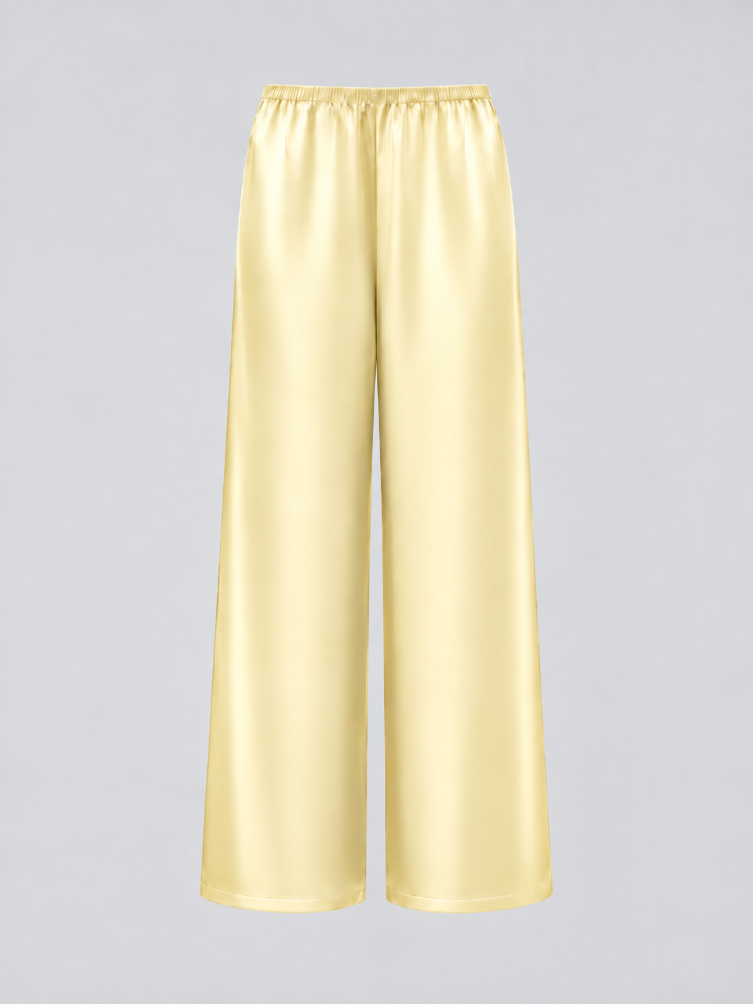 Signature Silk Pants - Butter Yellow