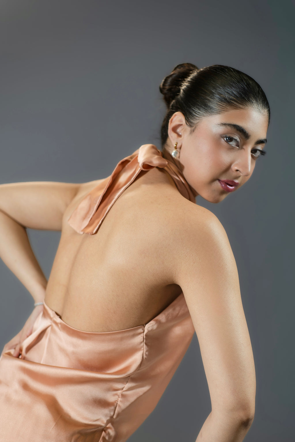 Halter Tie Backless Top