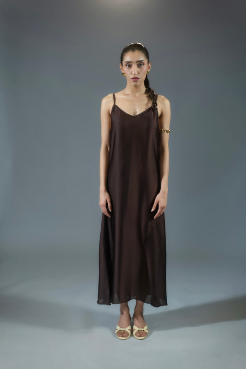 90's Slip Dress - Mocha