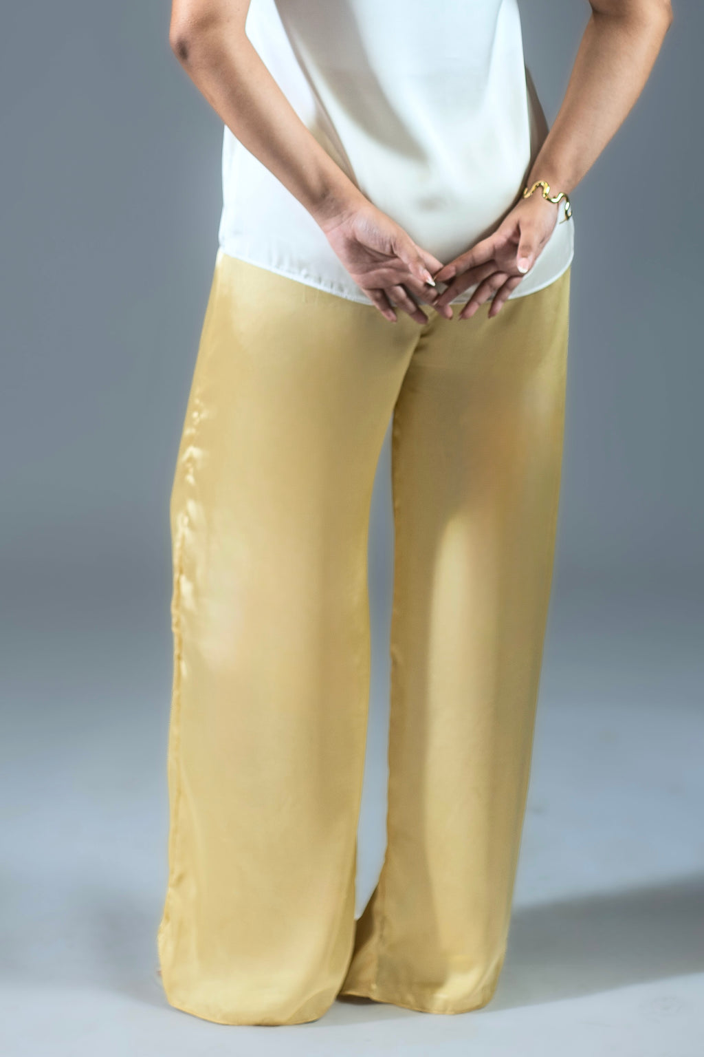 Signature Silk Pants - Butter Yellow