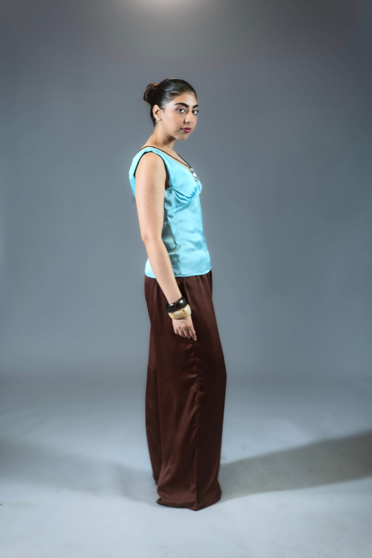 Signature Silk Pants - Chocolate
