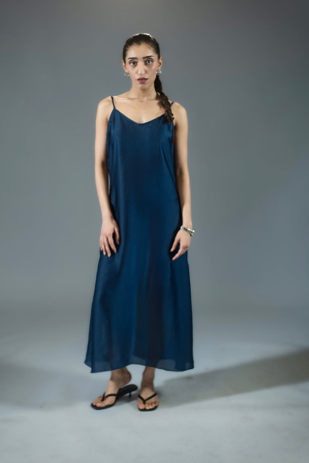 90's Slip Dress - Navy