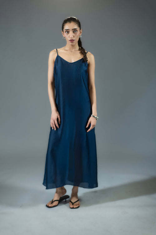 90's Slip Dress - Navy