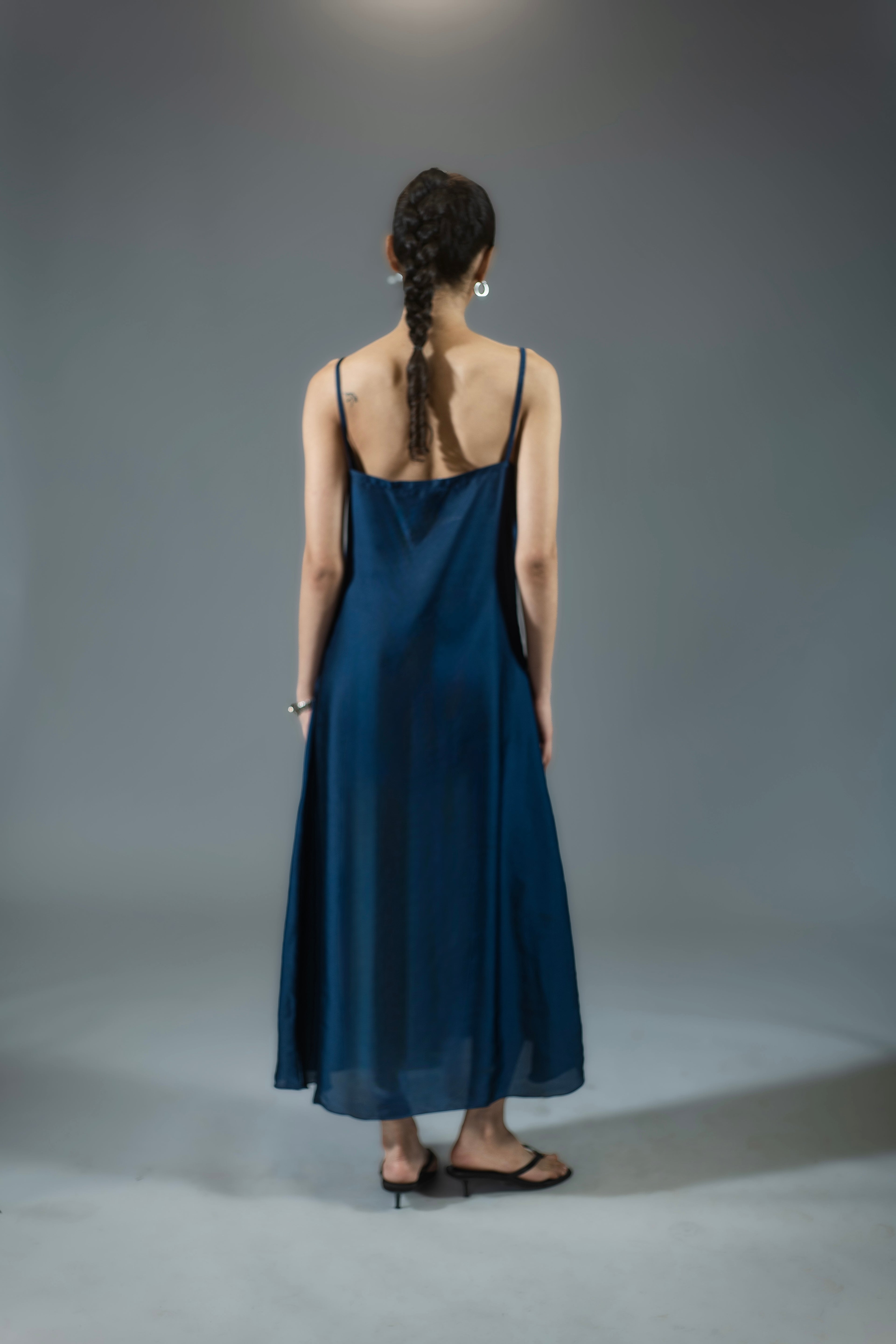 90's Slip Dress - Navy