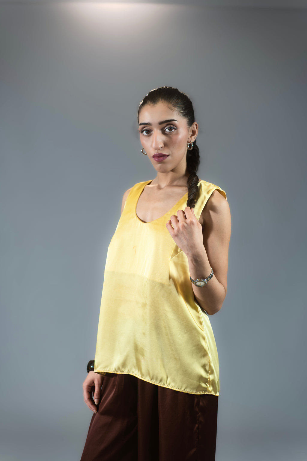 Signature Silk Tank - Butter Yellow