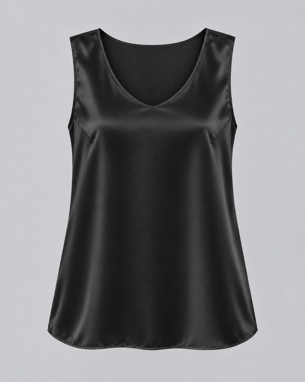 Signature Silk Tank - Black