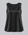 Signature Silk Tank - Black