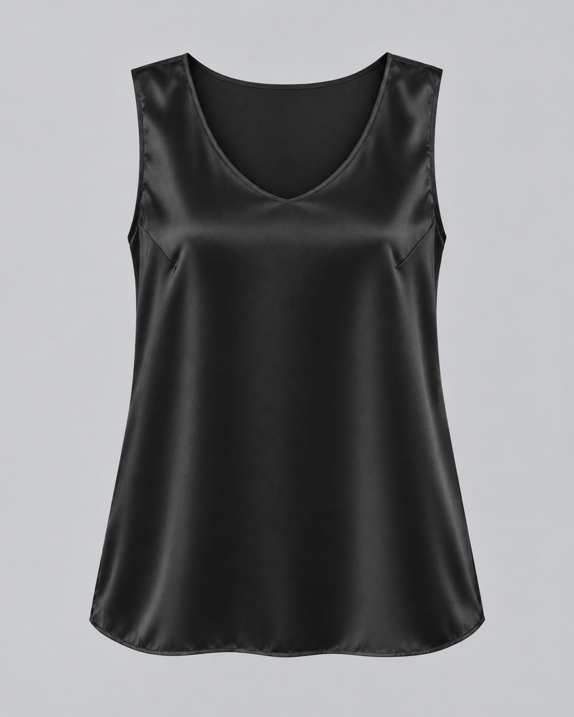 Signature Silk Tank - Black