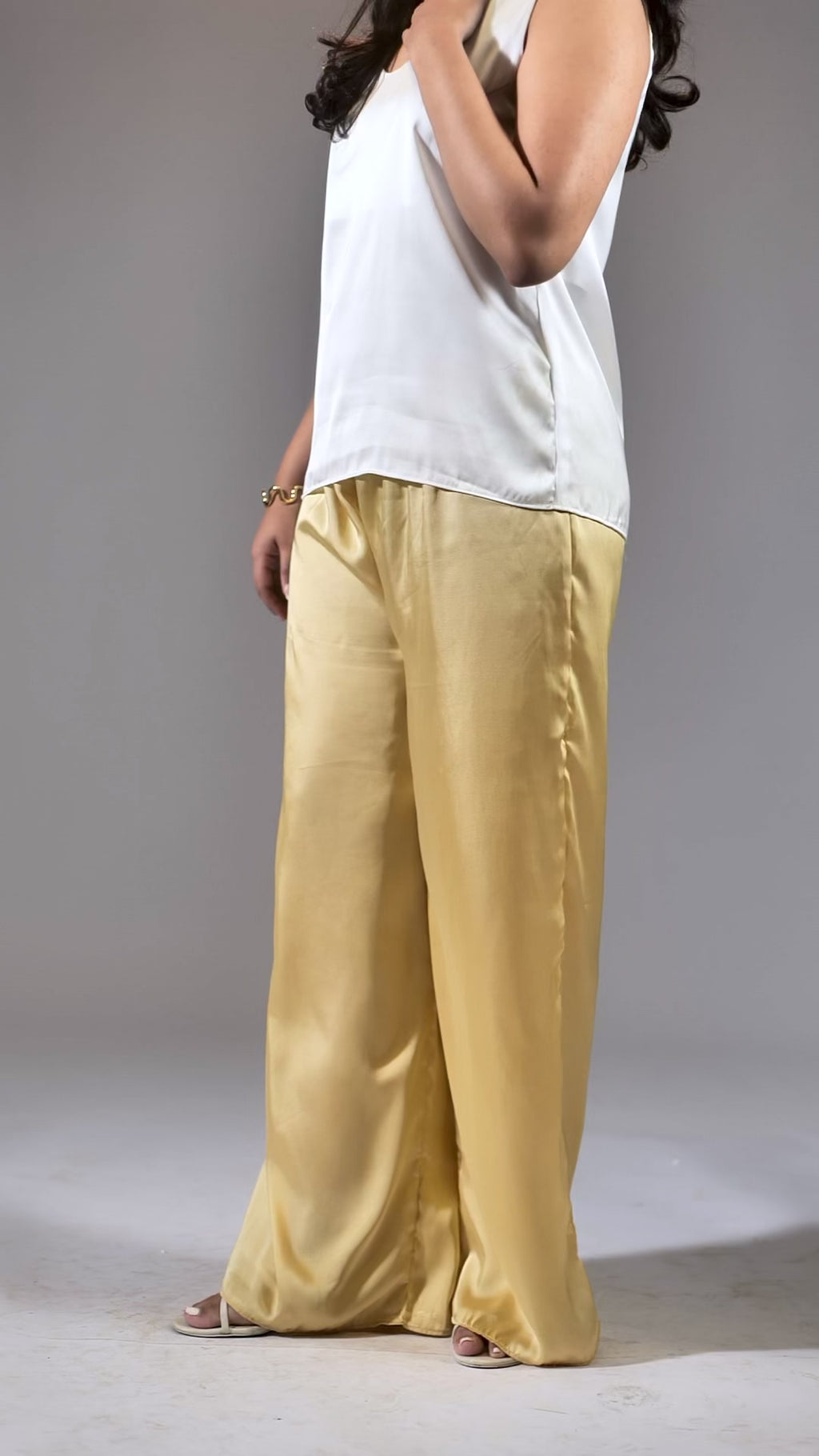 Signature Silk Pants - Butter Yellow