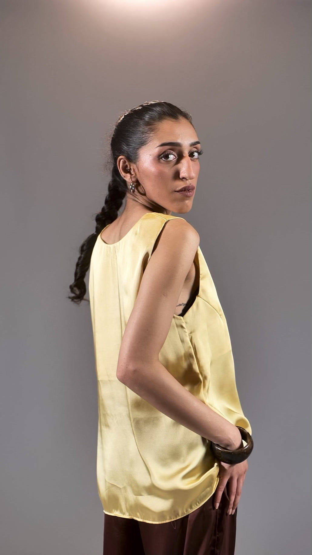 Signature Silk Tank - Butter Yellow
