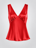 Classic Silk Top - Red
